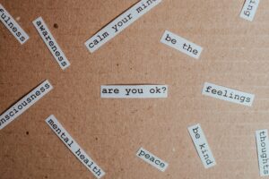 Little slips of paper that ask "Are You Ok?"