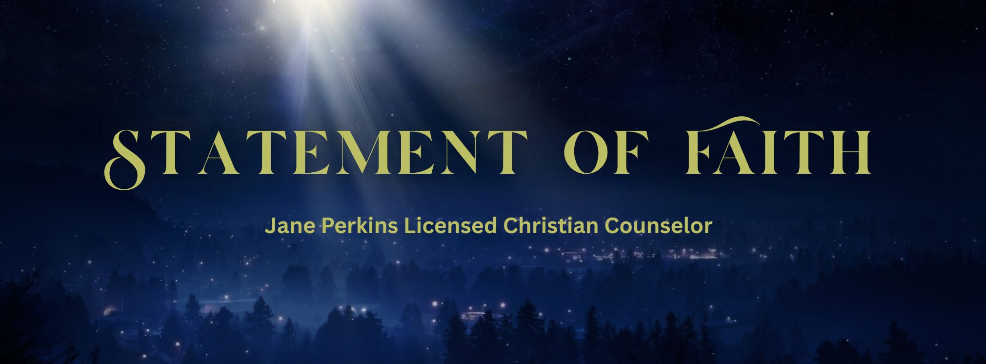 Statement of Faith for Jane Perkins